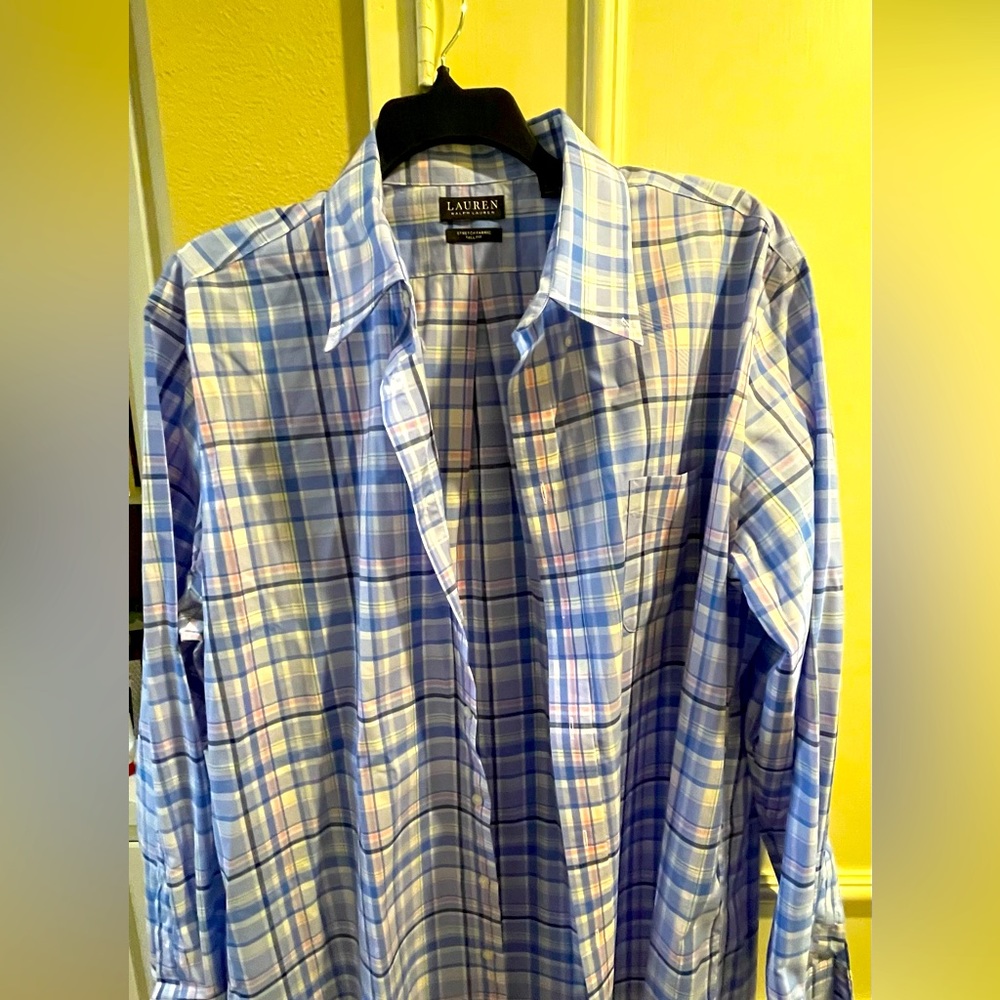 Mens Ralph Lauren dress shirt. XXL Beautiful vibrant colors. Very fashionable🤩